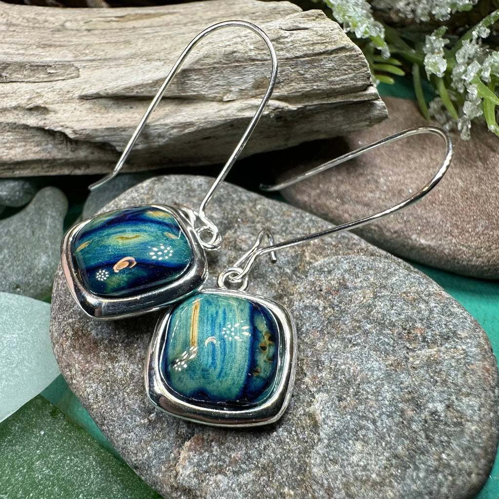 Heathergems Celtic Square Earrings