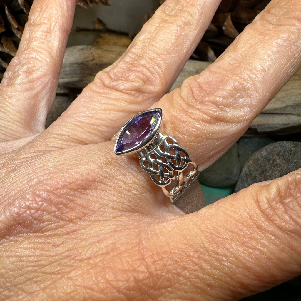 Nyvina Celtic Knot Amethyst Ring