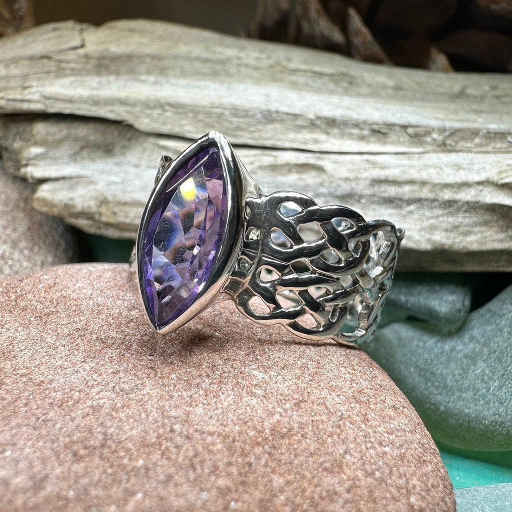 Nyvina Celtic Knot Amethyst Ring
