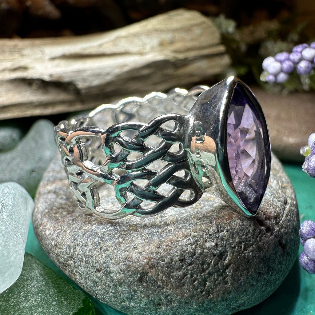 Nyvina Celtic Knot Amethyst Ring