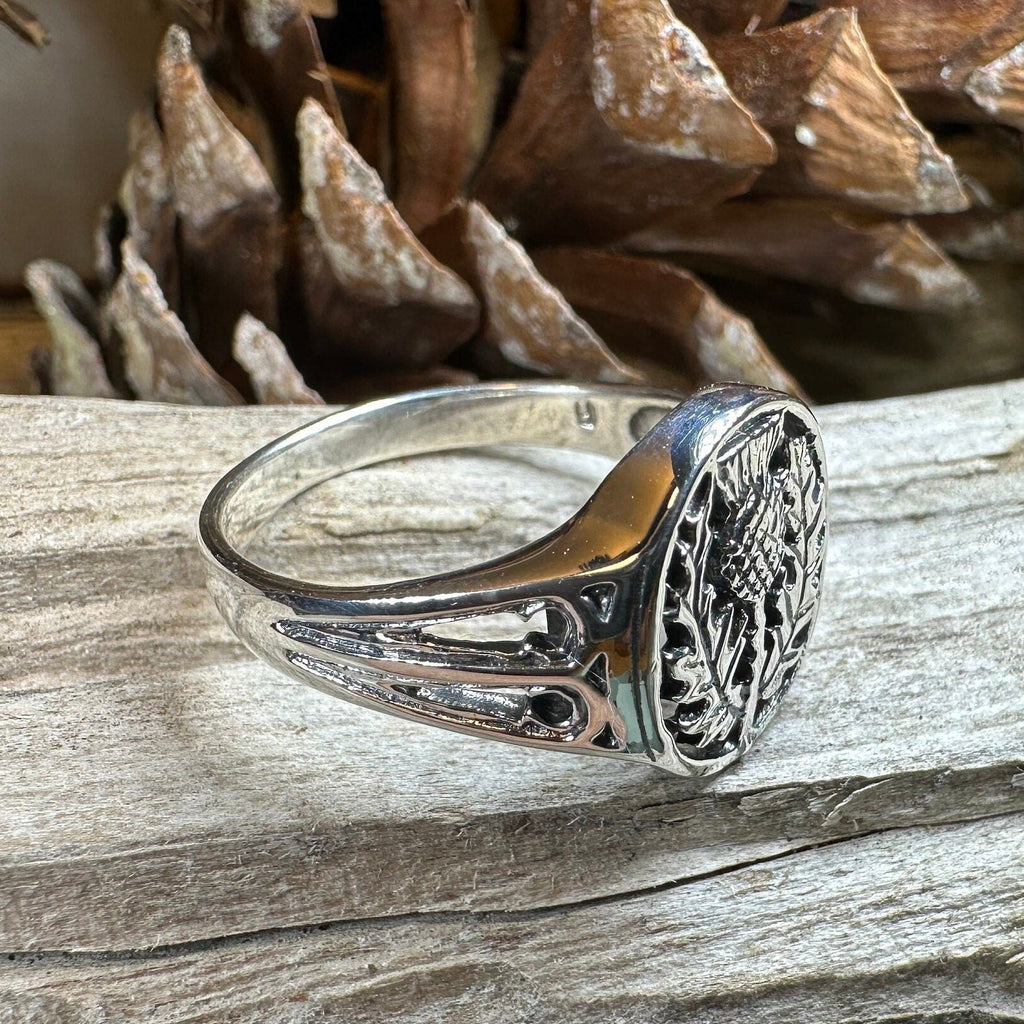 Heatherglen Thistle Signet Ring