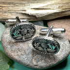 Traditional Thistle Cuff Links