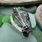 Ancient Bard Celtic Harp Brooch