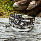 Eternally Celtic Claddagh Band Ring