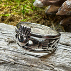 Eternally Celtic Claddagh Band Ring