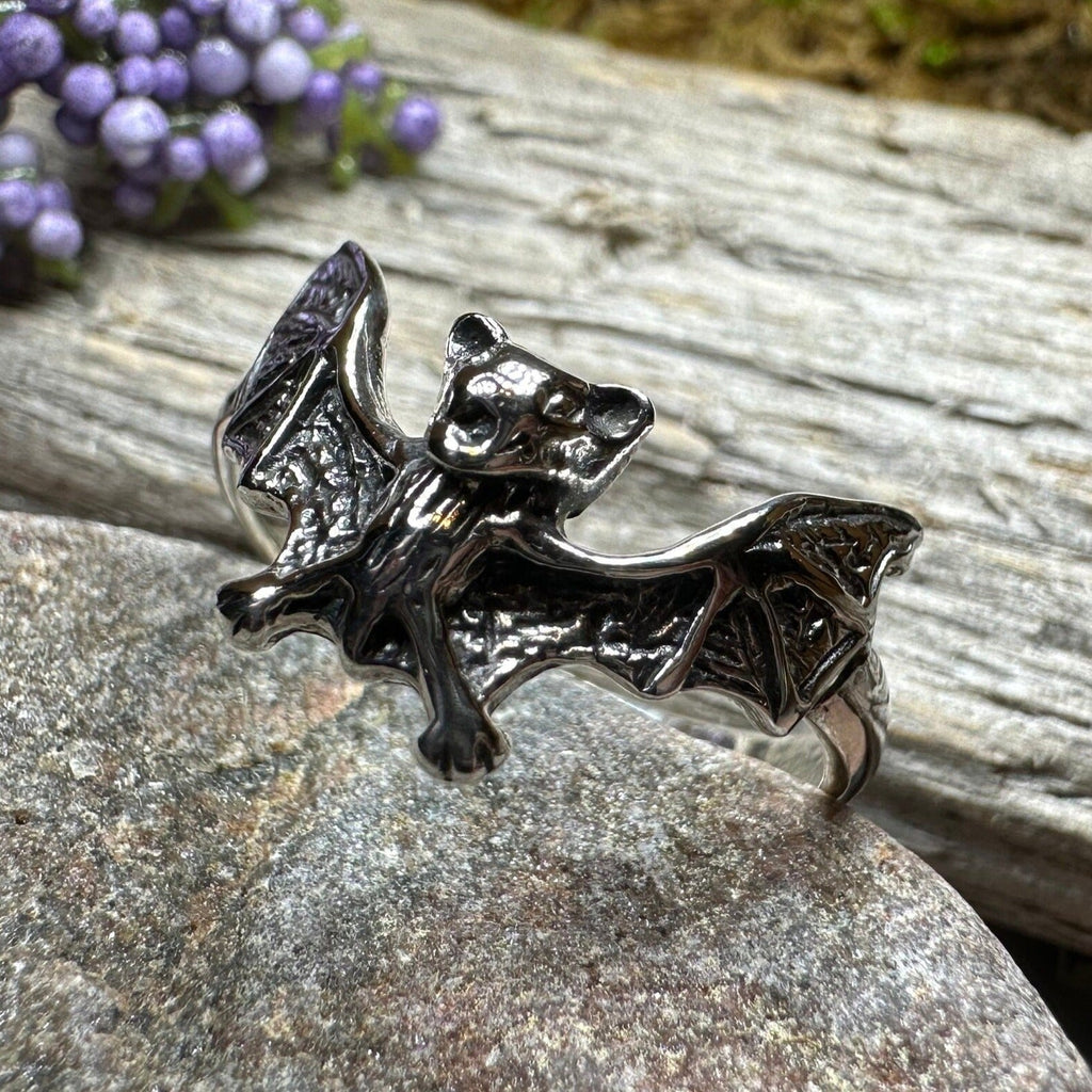 Gothic Realistic Bat Ring