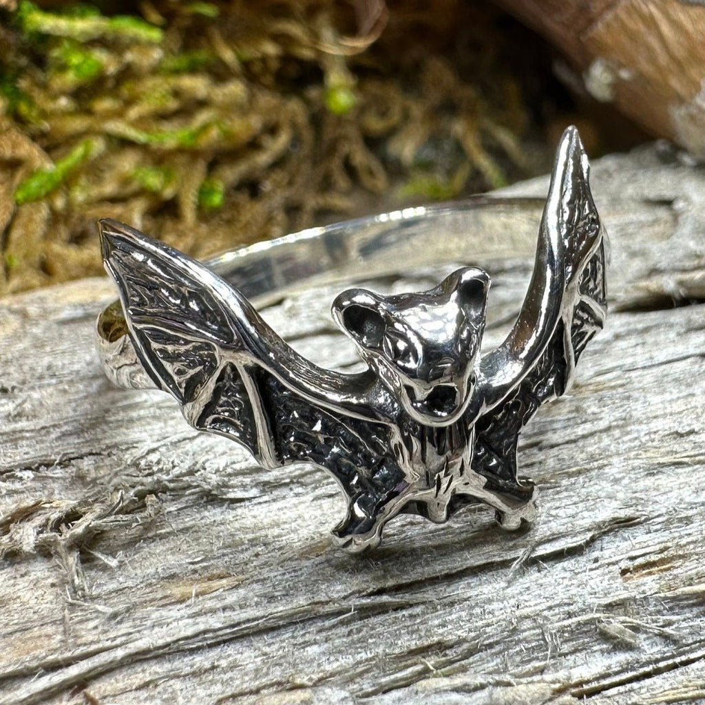 Gothic Realistic Bat Ring