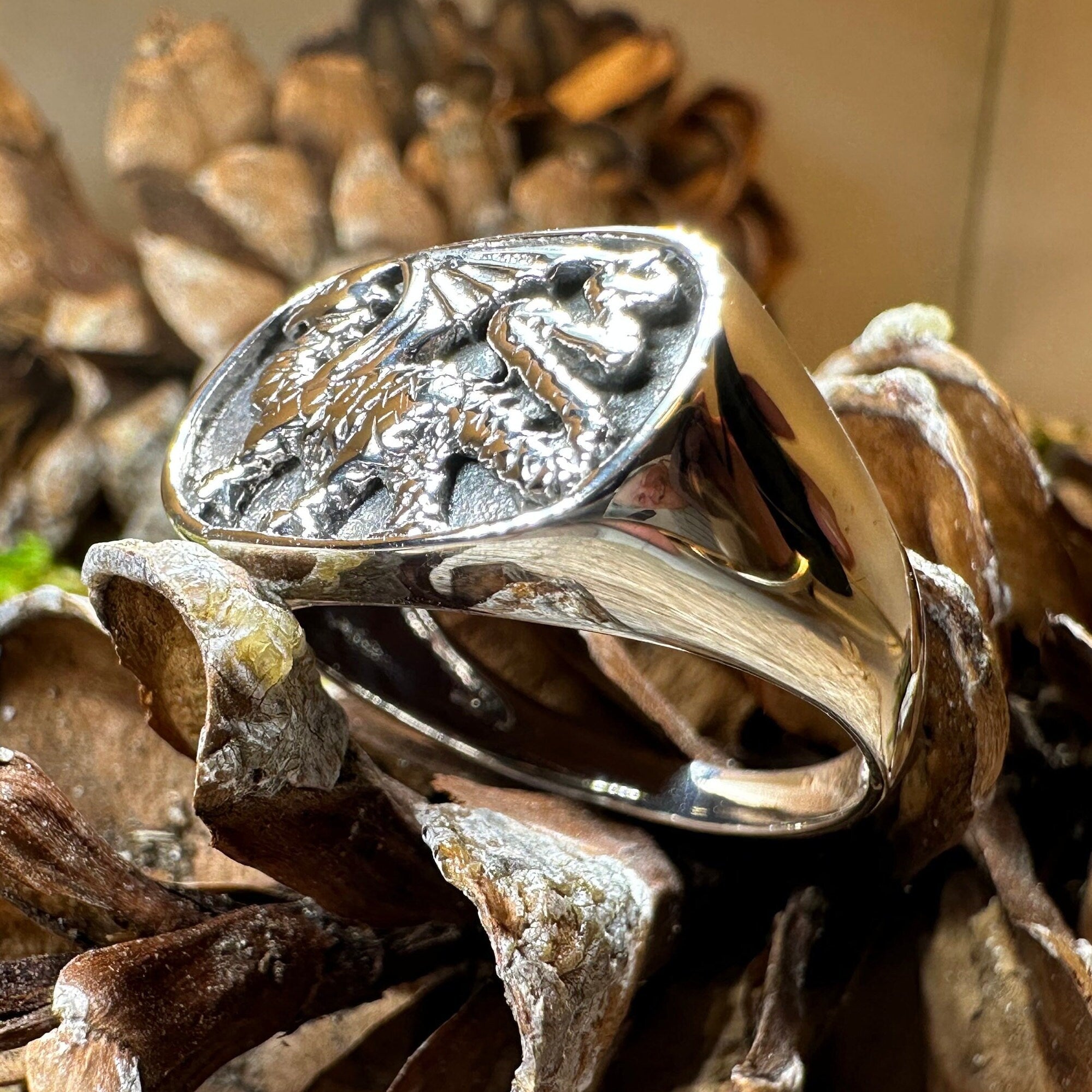 Welsh Dragon Statement Ring