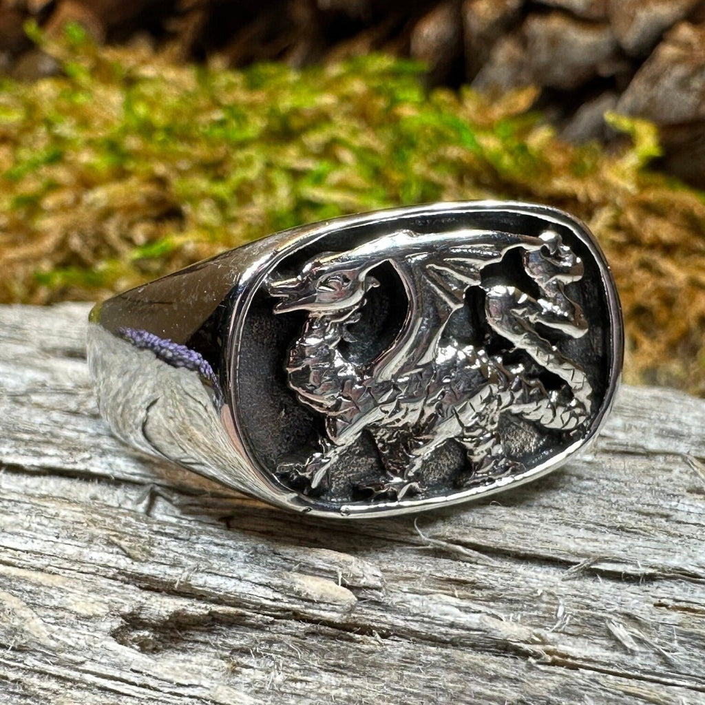 Welsh Dragon Statement Ring