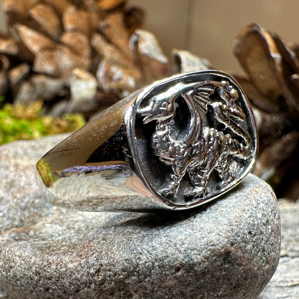 Welsh Dragon Statement Ring