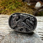 Welsh Dragon Statement Ring