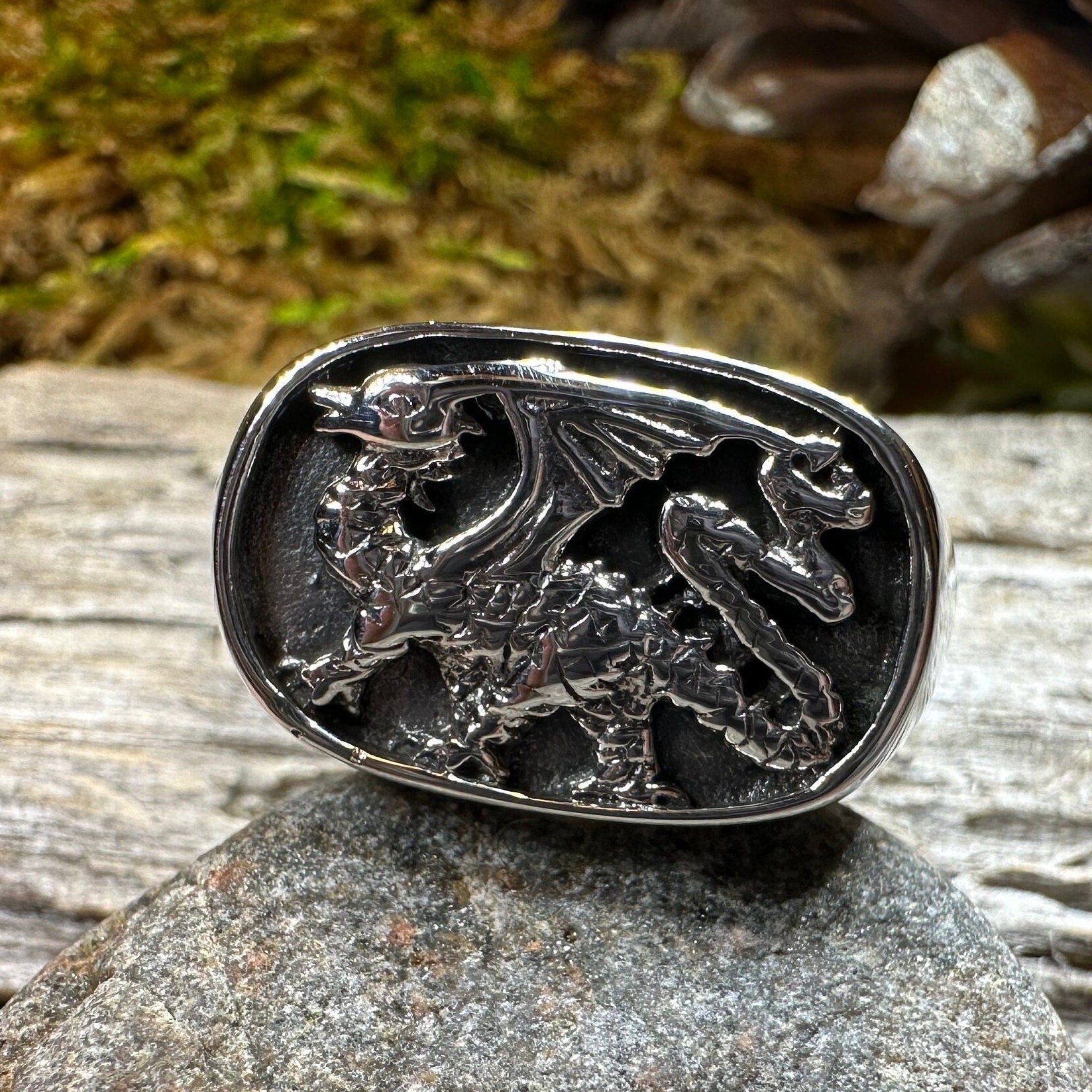 Welsh Dragon Statement Ring
