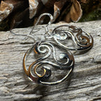 Grianan Celtic Spiral Earrings