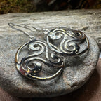 Grianan Celtic Spiral Earrings