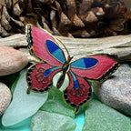 Enamel Butterfly Scarf Ring