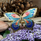 Enamel Butterfly Scarf Ring
