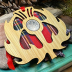 Tartan Thistle Ornament with Lucky Sixpence