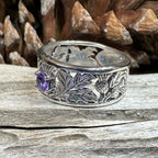 Rhoswen Thistle Band Ring