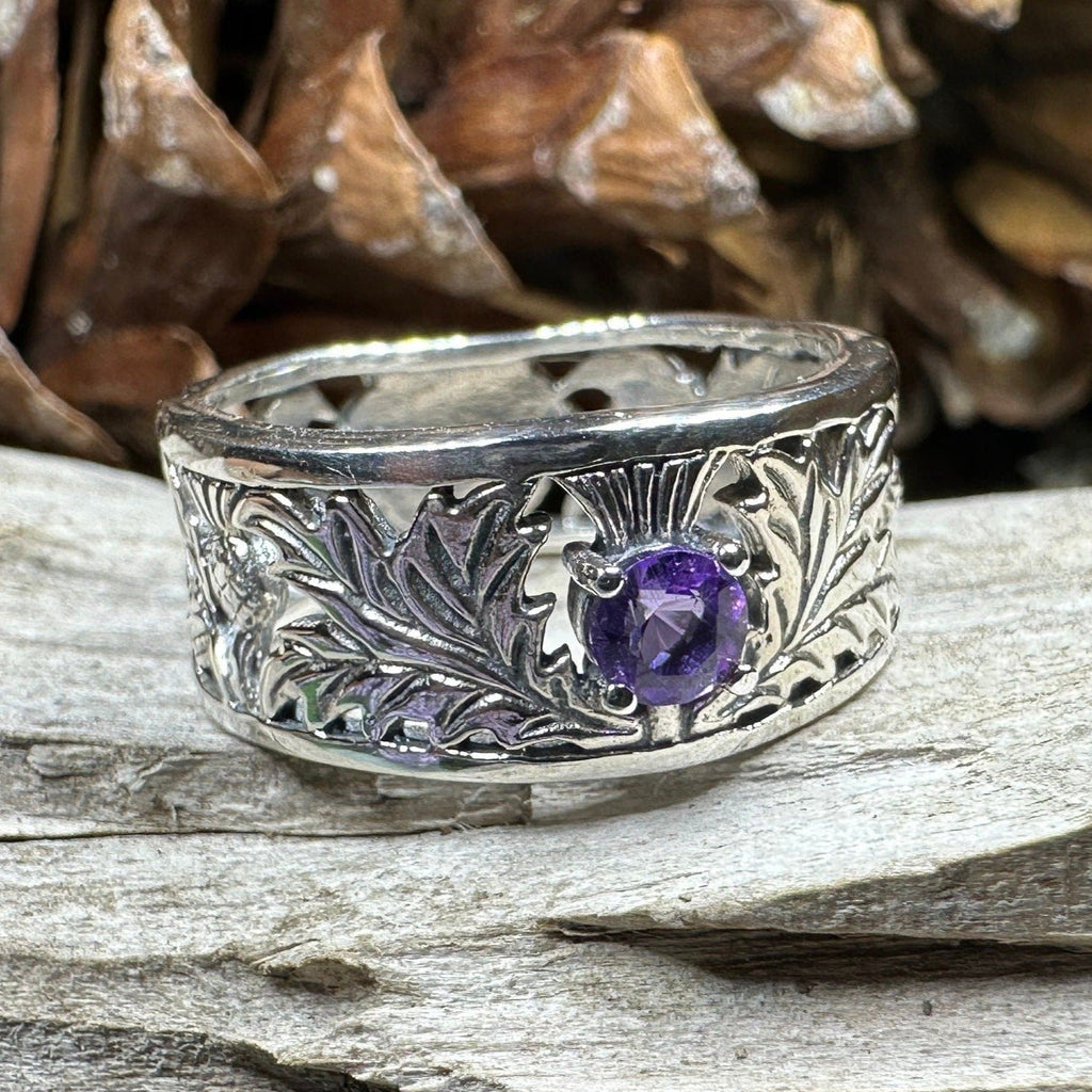 Rhoswen Thistle Band Ring