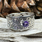 Rhoswen Thistle Band Ring