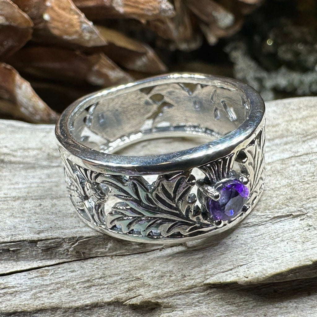 Rhoswen Thistle Band Ring