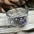 Rhoswen Thistle Band Ring