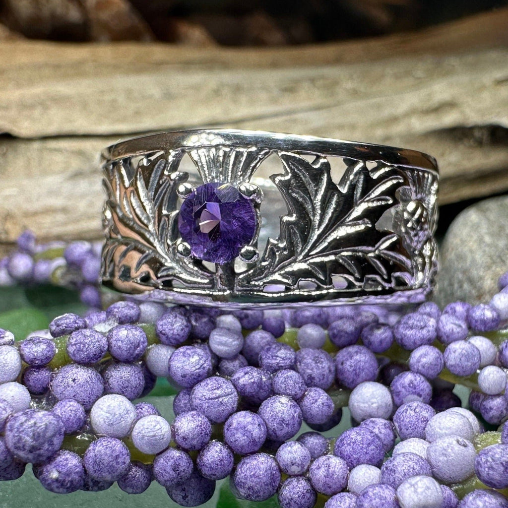 Rhoswen Thistle Band Ring