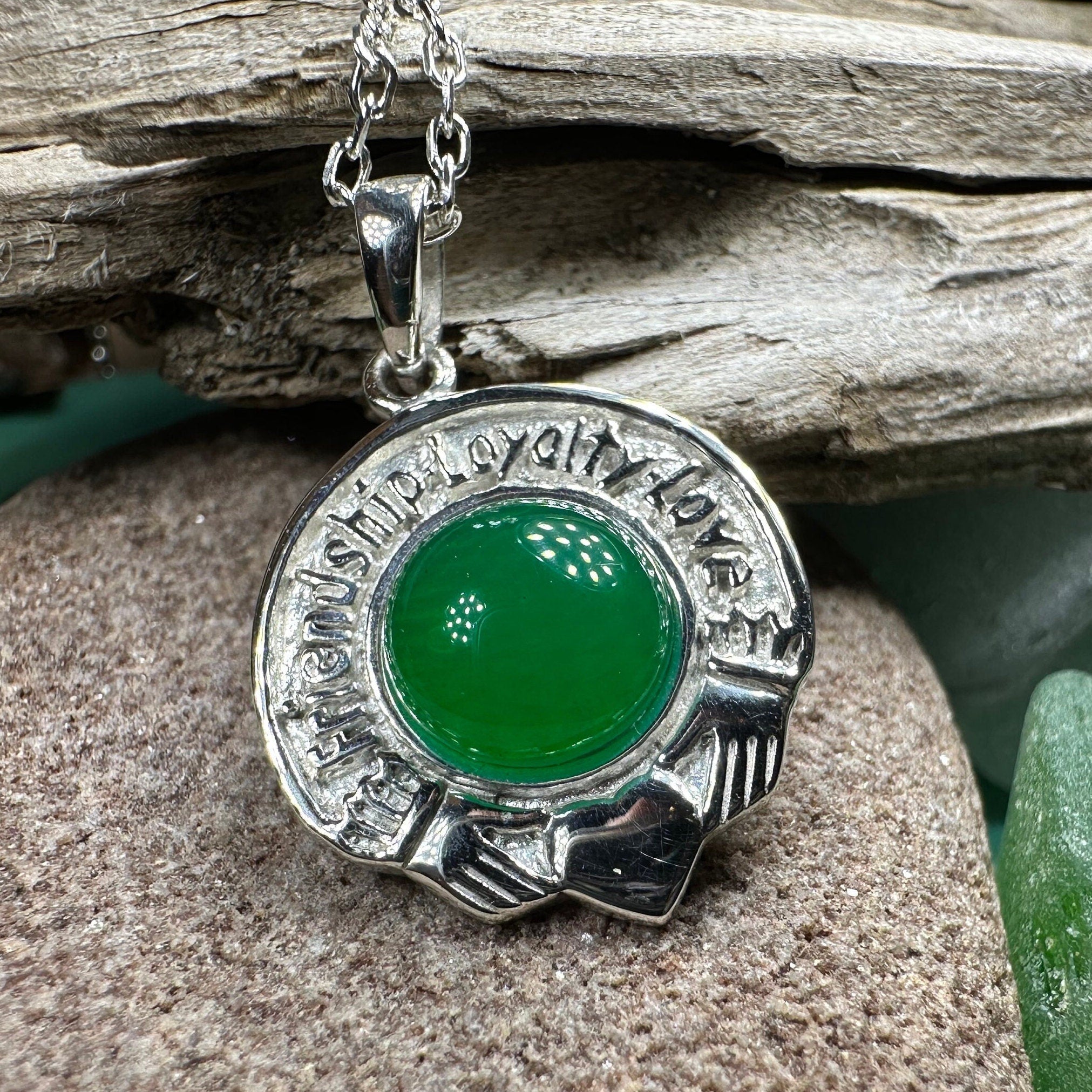 Friendship, Loyalty and Love Claddagh Necklace