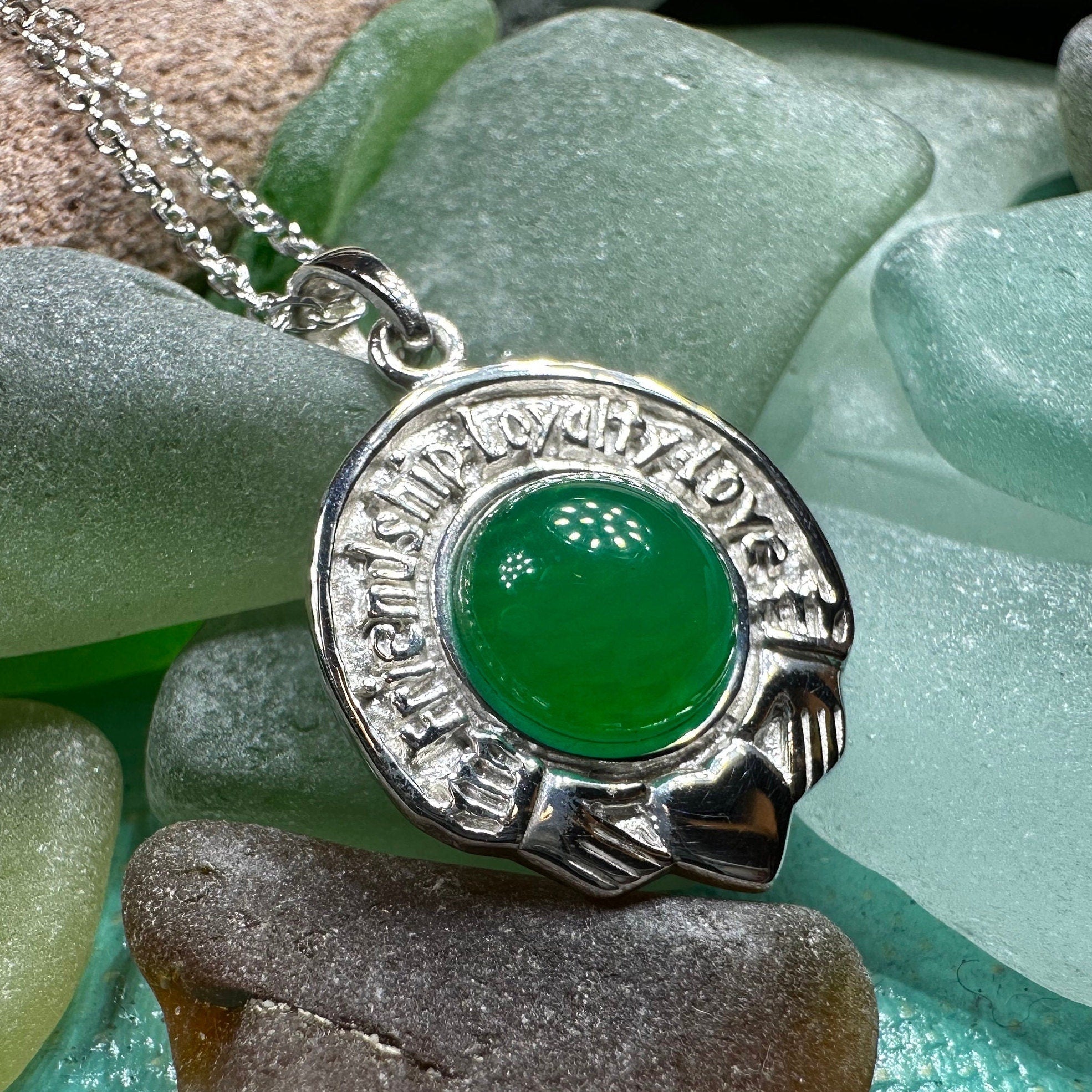 Friendship, Loyalty and Love Claddagh Necklace