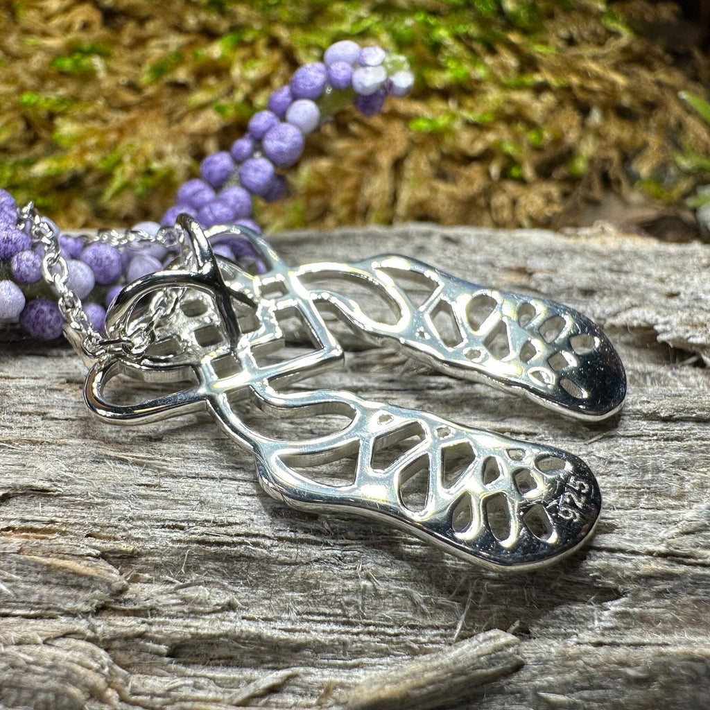 Celtic Heart Irish Dance Shoes Necklace