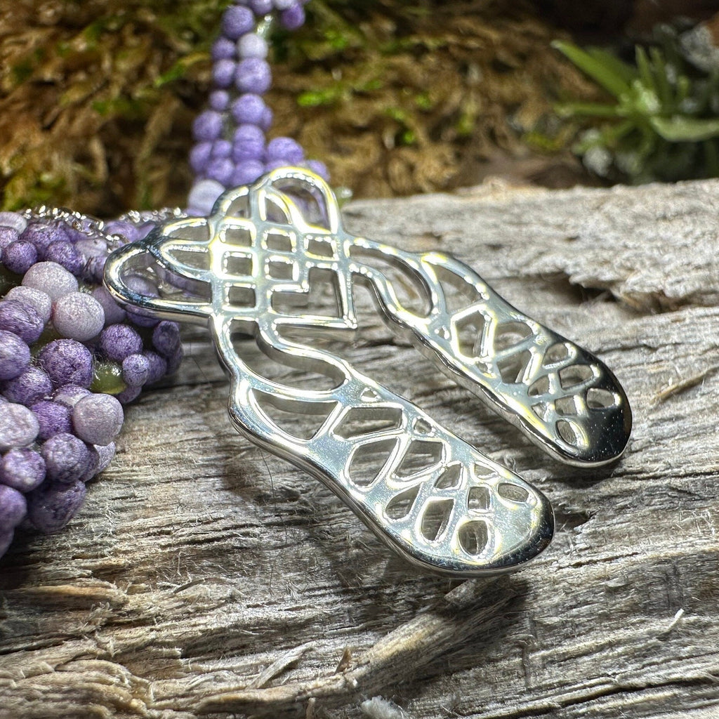 Celtic Heart Irish Dance Shoes Necklace