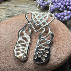 Celtic Heart Irish Dance Shoes Necklace