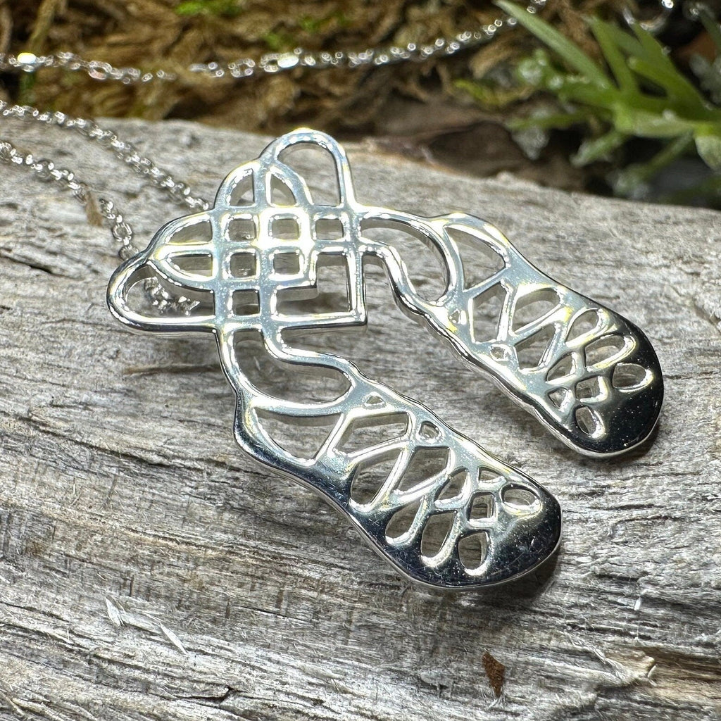 Celtic Heart Irish Dance Shoes Necklace