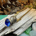 Thistle Crystal Kilt Pin