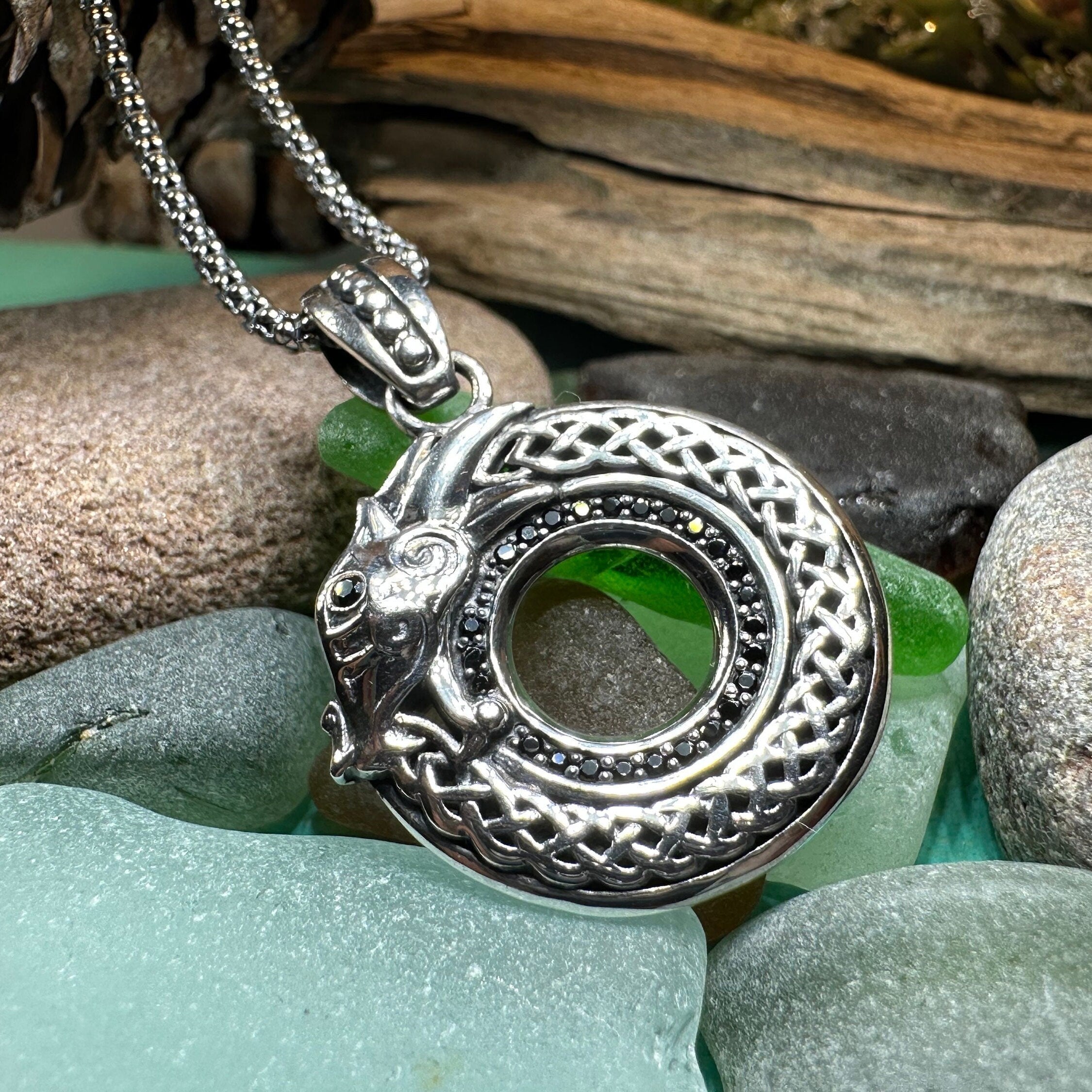 Keith Jack Celtic Dragon Necklace