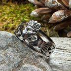 Eternally Celtic Claddagh Band Ring