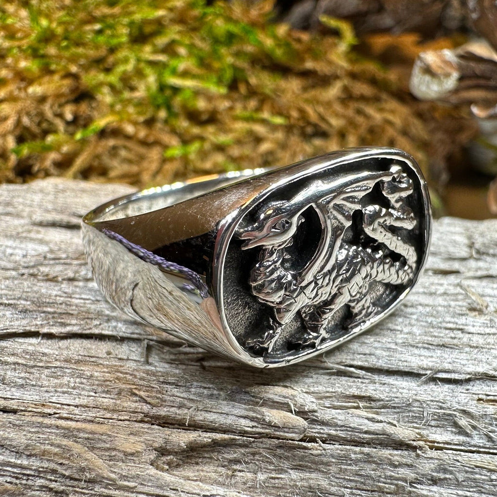 Welsh Dragon Statement Ring
