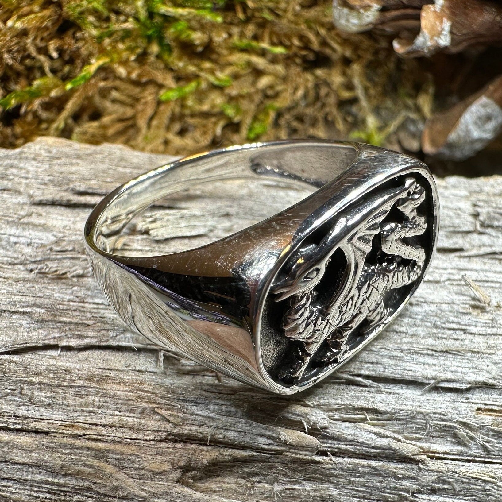 Welsh Dragon Statement Ring