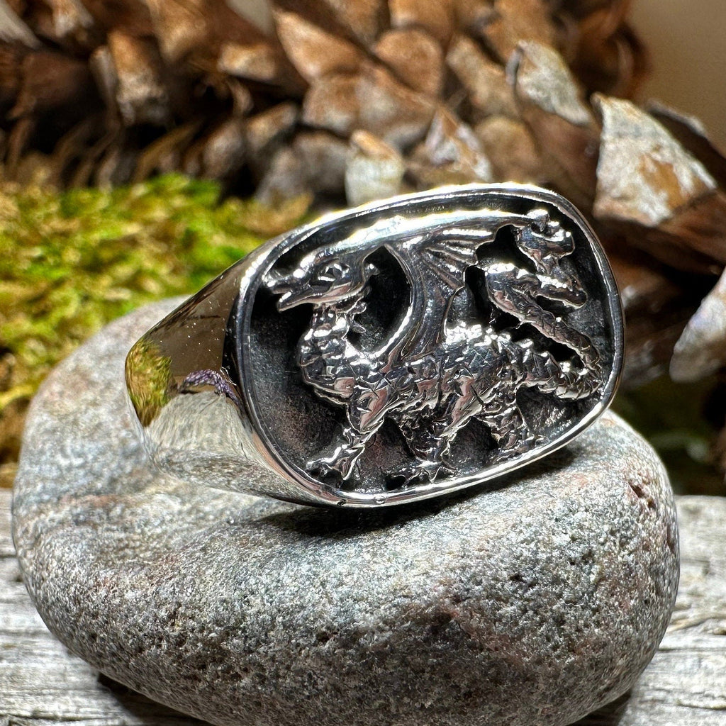 Welsh Dragon Statement Ring