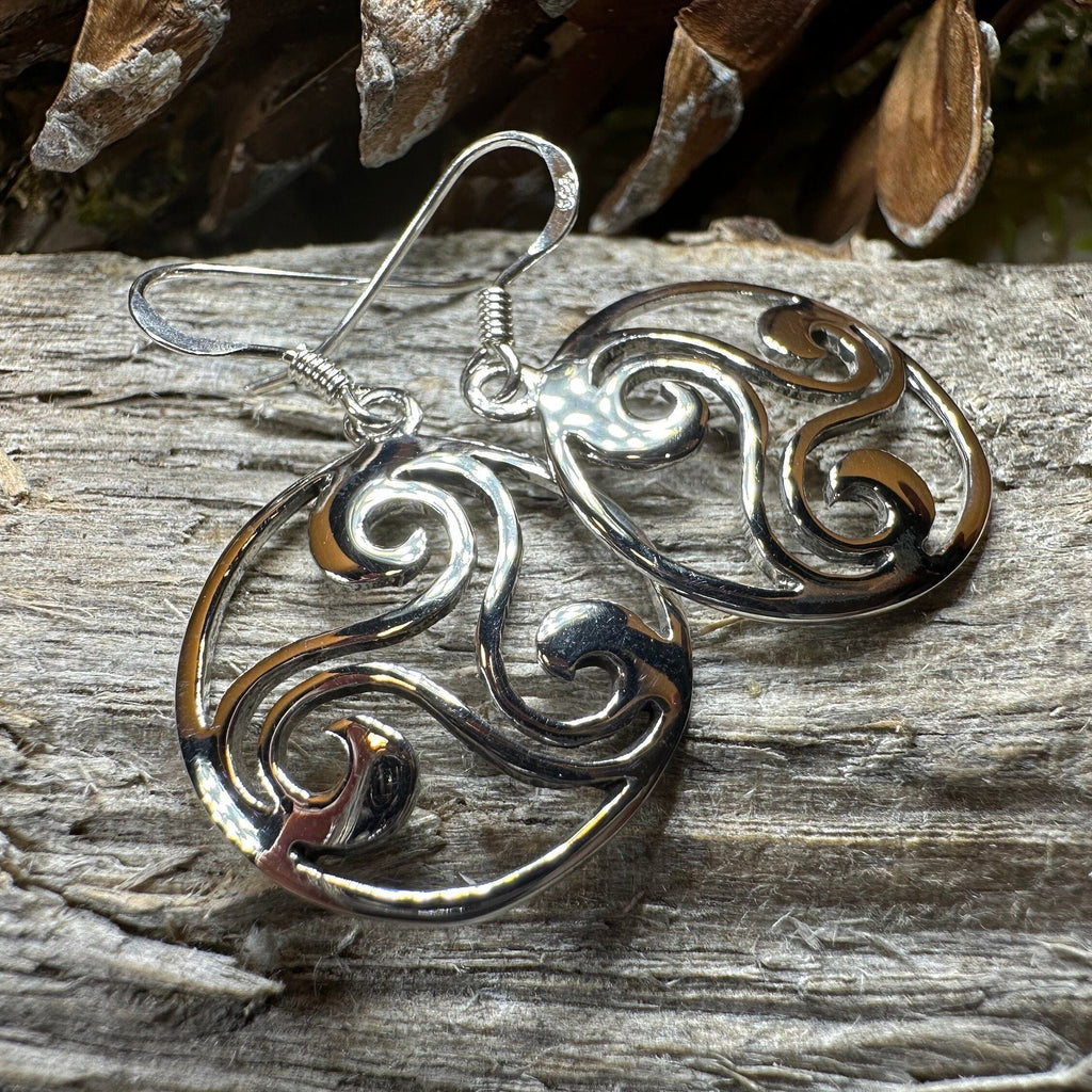 Grianan Celtic Spiral Earrings