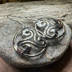 Grianan Celtic Spiral Earrings