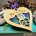 Newlywed Christmas Lucky Sixpence Ornament