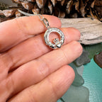 Sparkling Irish Claddagh Necklace