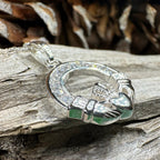 Sparkling Irish Claddagh Necklace