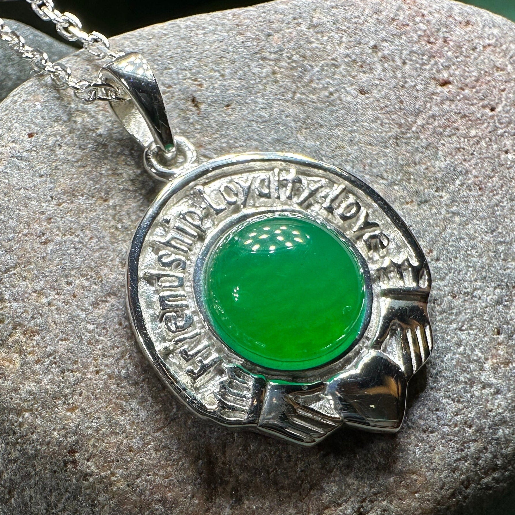 Friendship, Loyalty and Love Claddagh Necklace