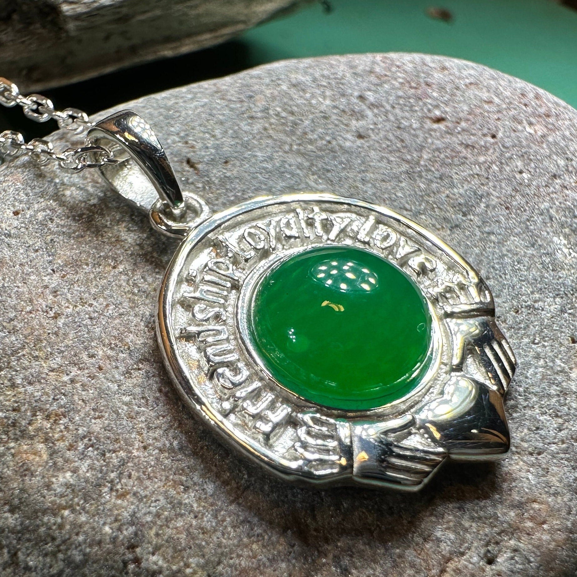 Friendship, Loyalty and Love Claddagh Necklace