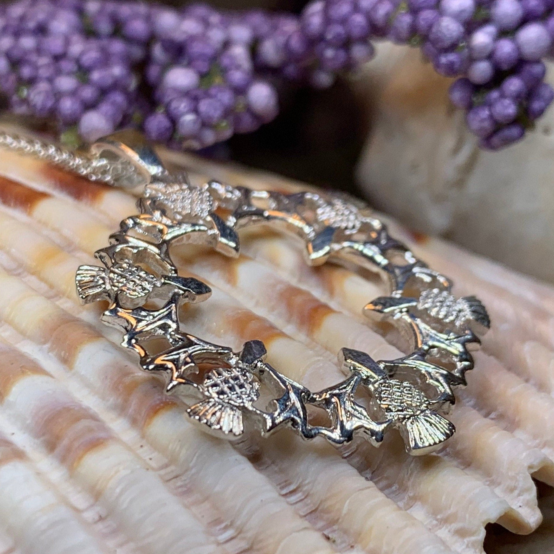 Thistle Wreath Necklace