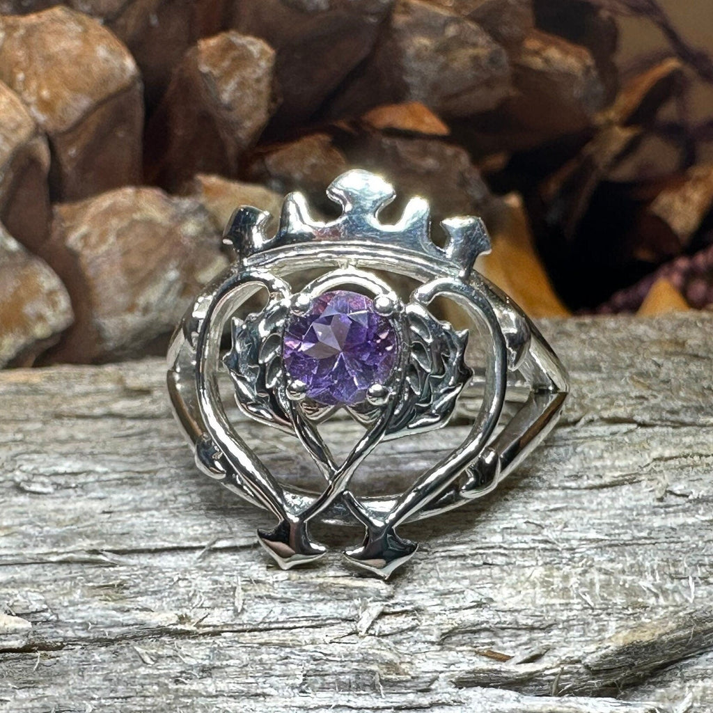 Dedication Luckenbooth Amethyst Ring