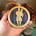 Tartan Bagpiper Ornament
