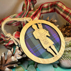 Tartan Bagpiper Ornament